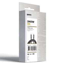 Дата кабель USB-C to USB-C 1.0m USB4 40Gbps 240W 8K60Hz black Armorstandart (ARM81921)