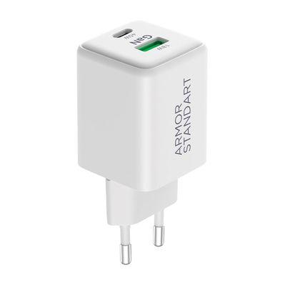 Зарядное устройство Armorstandart AR372 45W GaN Type-C + USB White (ARM77550)