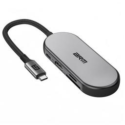 Концентратор Armorstandart USB-C to HDMI 4K, PD, 3USB, SD, microSD Grey (ARM69366)