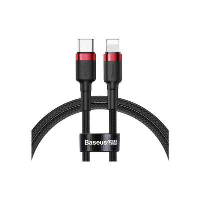 Дата кабель USB-C to Lightning 1.0m Cafule PD 20W red+black Baseus (CATLKLF-91)