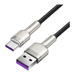 Дата кабель USB 2.0 AM to USB-C 1.0m Cafule Metal 66W black Baseus (CAKF000101)