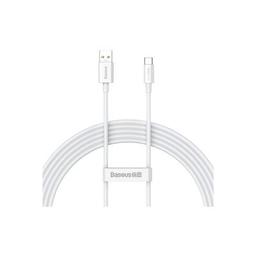 Дата кабель USB 2.0 AM to USB-C 2.0m Superior Fast Charging 60W white Baseus (CAYS001002)