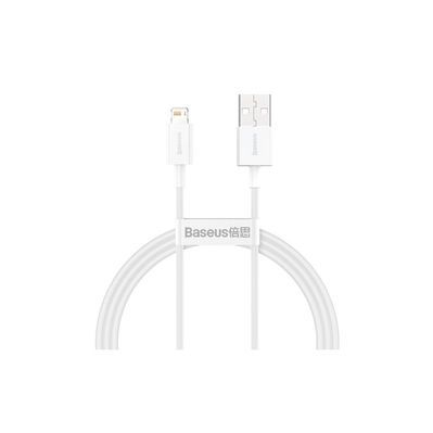 Дата кабель USB 2.0 AM to Lightning 2.0m Superior Fast Charging 2.4A white Baseus (CALYS-C02)