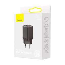 Зарядний пристрій Baseus Super Si Pro Quick Charger C+U 30W black (CCSUPP-E01)
