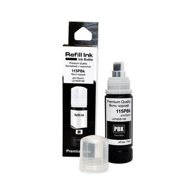 Чернила Premium Quality Epson 115 70мл Photo Black C13T07D14A (70264907)