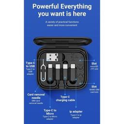 Дата кабель USB charging cable set Treasure box U114 black HOCO (6931474790750)