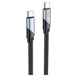 Дата кабель USB-C to USB-C 1.2m 60W nylon aluminum U119 black HOCO (6942007605021)