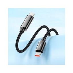 Дата кабель USB-C to USB-C 1.0m Benefit with display 100W U141 black HOCO (6942007611930)