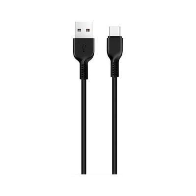 Дата кабель USB 2.0 AM to USB-C 1.0m 3A PVC X20 black HOCO (6957531068846)