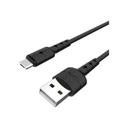 Дата кабель USB 2.0 AM to Micro 5P 1.0m Star Charging X30 black HOCO (6957531091141)