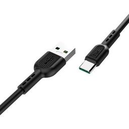 Дата кабель USB-C to USB-C 1.0m 5A Surge charging X33 black HOCO (6931474706119)
