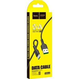 Дата кабель USB-C to USB-C 1.0m 5A Surge charging X33 black HOCO (6931474706119)