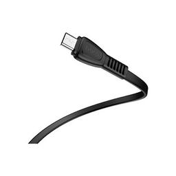 Дата кабель USB 2.0 AM to Micro 5P 1.0m 2.4A TPE X40 black HOCO (6931474711670)
