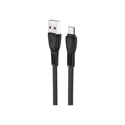Дата кабель USB 2.0 AM to Micro 5P 1.0m 2.4A TPE X40 black HOCO (6931474711670)