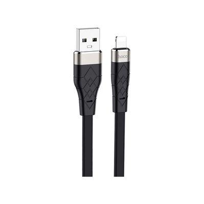 Дата кабель USB 2.0 AM to Lightning 1.0m 2.4A silicone X53 black HOCO (6931474738059)
