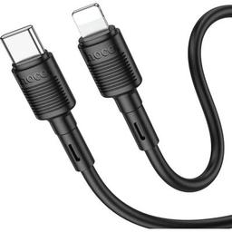 Дата кабель USB-C to Lightning 1.0m 20W PVC X83 black HOCO (6931474770844)
