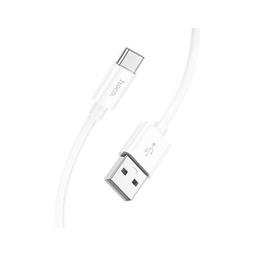 Дата кабель USB 2.0 AM to USB-C 1.0m Magic silicone X87 white HOCO (6931474783240)