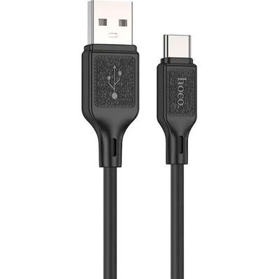 Дата кабель USB-C to USB-C 1.0m Cool silicone X90 black HOCO (6931474788443)