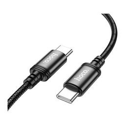 Дата кабель USB-C to USB-C 3.0m Radiance 60W X91 black HOCO (6931474788733)