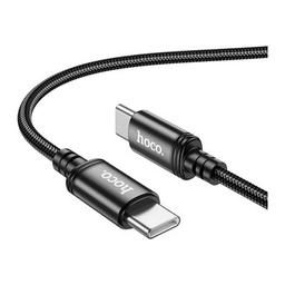 Дата кабель USB-C to USB-C 3.0m Radiance 60W X91 black HOCO (6931474788733)