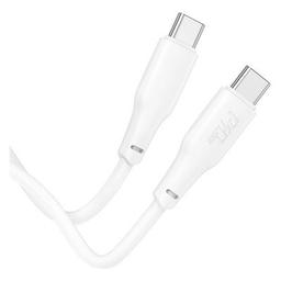 Дата кабель USB-C to USB-C 2.0m 100W TPE X93 white HOCO (6931474790729)