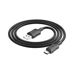 Дата кабель USB 2.0 AM to USB-C 1.0m Leader charging X94 black HOCO (6931474794291)