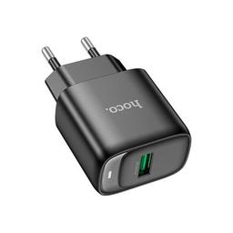 Зарядний пристрій HOCO C140A Smart USB QC3.0 Black (6942007627788)