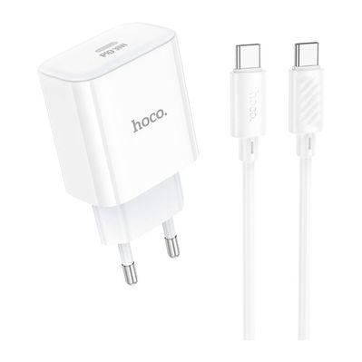 Зарядний пристрій HOCO C76A Pro Majestic USB-C PD30W + cable USB-C to USB-C White (6942007616324)