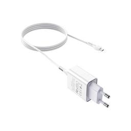 Зарядное устройство HOCO C81A Asombroso USB + cable Micro 5P 10.5W White (6931474727954)