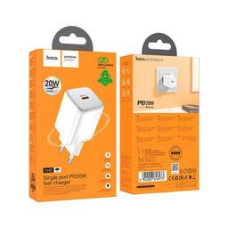 Зарядное устройство HOCO N40 Mighty USB-C PD20W White (6942007616973)