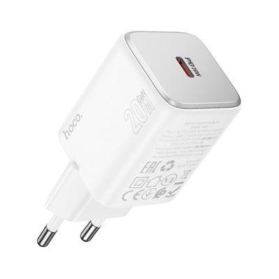 Зарядное устройство HOCO N40 Mighty USB-C PD20W White (6942007616973)