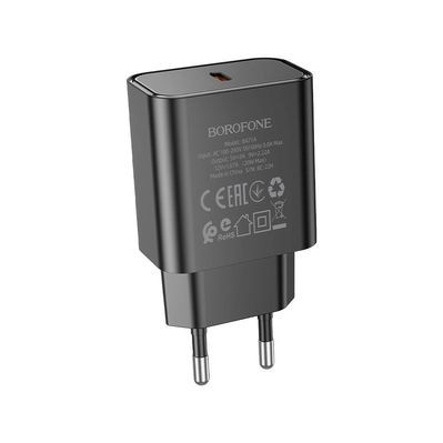 Зарядний пристрій BOROFONE BA71A Power USB-C PD20W Black (6974443387957)
