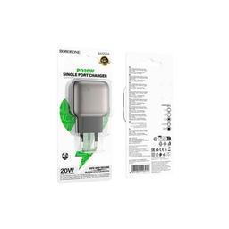 Зарядное устройство BOROFONE BAS53A Absolute USB-C PD20W + cable USB-C to Lightning Black (6941991116186)