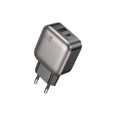 Зарядное устройство BOROFONE BAS55A Absolute 1xUSB-C PD30W + 1xUSB QC3.0 Black (6941991116230)