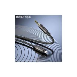 Кабель мультимедийный Lightning to 3.5mm M 1.0m black BOROFONE (6941991117749)