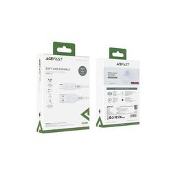 Дата кабель USB 2.0 AM to Micro 5P 1.2m 2.4A TPE C3-09 white Acefast (6974316280897)