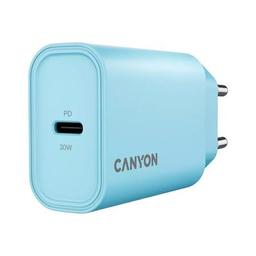 Зарядний пристрій Canyon 30CL OnCharge USB-C PD30W Light Blue (CNE-CHA30CLLBL)