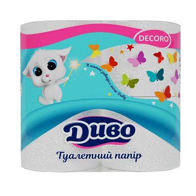 Туалетная бумага Диво Decoro 2 слоя 4 рулона (4820003838419)