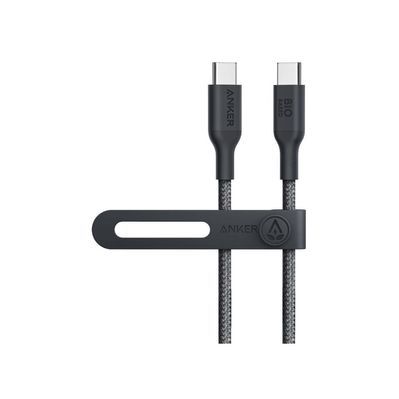 Дата кабель USB-C to USB-C 0.9m 140W bio-nylon 544 black Anker (A80F5H11)