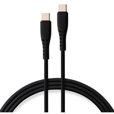 Дата кабель USB-C to USB-C 2.0m 60W Silicon Black Vinga (VCDCCC262SB)