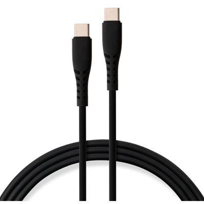 Дата кабель USB-C to USB-C 1.2m 100W Chip Silicon Black Vinga (VCDCCC21012SB)