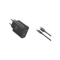 Зарядний пристрій XO L105-CC 2xUSB-C PD35W Black (L105-CC.black)