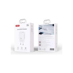 Зарядний пристрій XO L130 USB-C PD30W + USB-A QC3.0 White (L130.white)