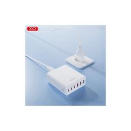 Зарядное устройство XO L133 3xUSB-A + 3xUSB-C 75W White (L133.white)