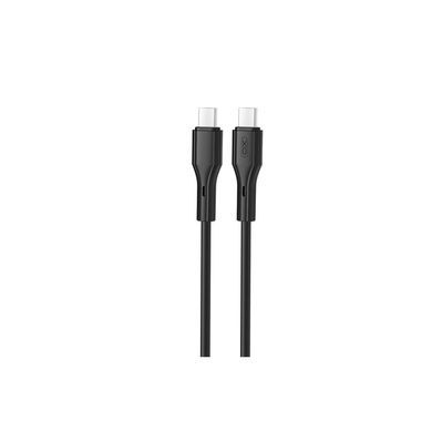 Дата кабель USB-C to USB-C NBQ231B-CC black XO (NBQ231B-CC.black)
