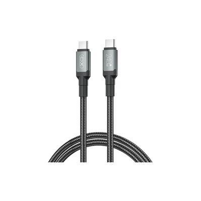 Дата кабель USB-C to USB-C NBQ264A-CC black XO (NB-Q264A-CC.black)
