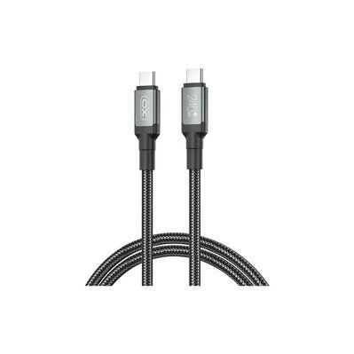 Дата кабель USB-C to USB-C NBQ264B-CC black XO (NB-Q264B-CC.black)
