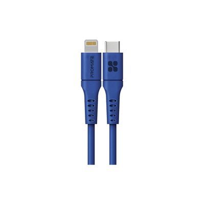 Дата кабель USB-C to Lightning 2.0m 3A PowerLink-200 blue Promate (powerlink-200.blue)