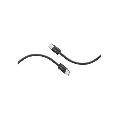 Дата кабель USB-C to USB-C 2.0m 60W PD EcoLine-CC200 black Promate (ecoline-cc200.black)