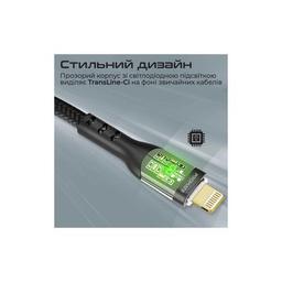 Дата кабель USB-C to Lightning 1.2m 27W PD TransLine-CI black Promate (transline-ci.black)